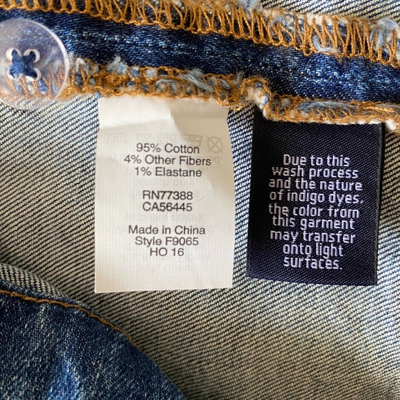 Madewell Denim Mid length Skirt. Front Slit with angle buttons -Sz 28 - Picture 12 of 15